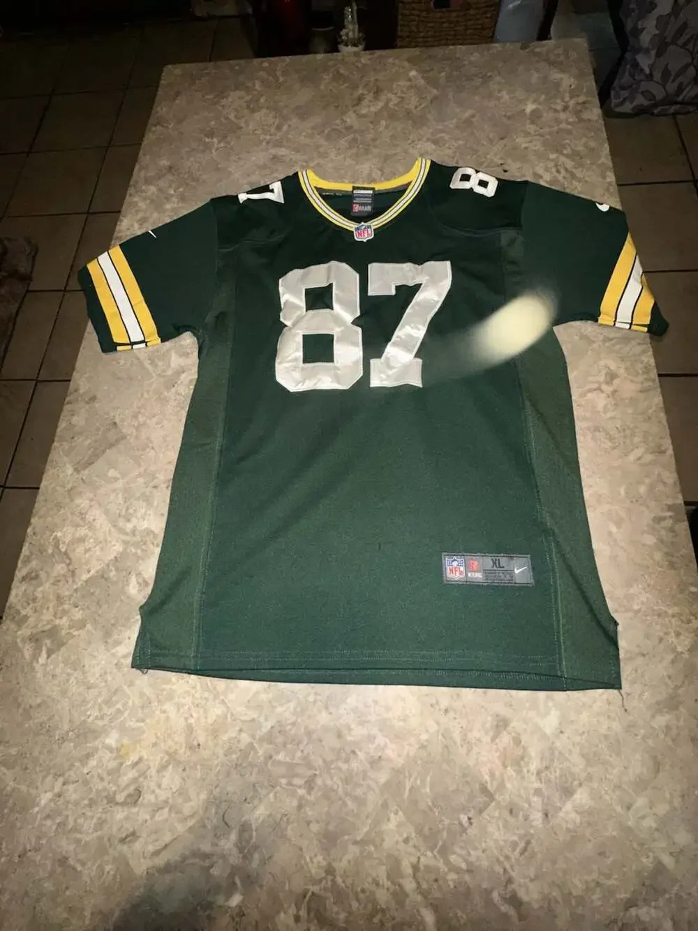 Nike Green Bay Packers #87 Jordy Nelson On-Field NFL Jersey Youth XL